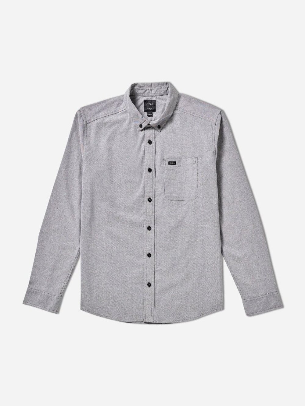RVCA Men's "That'll Do" Long Sleeve Oxford Shirt Stretch Woven Slim Fit Size M
